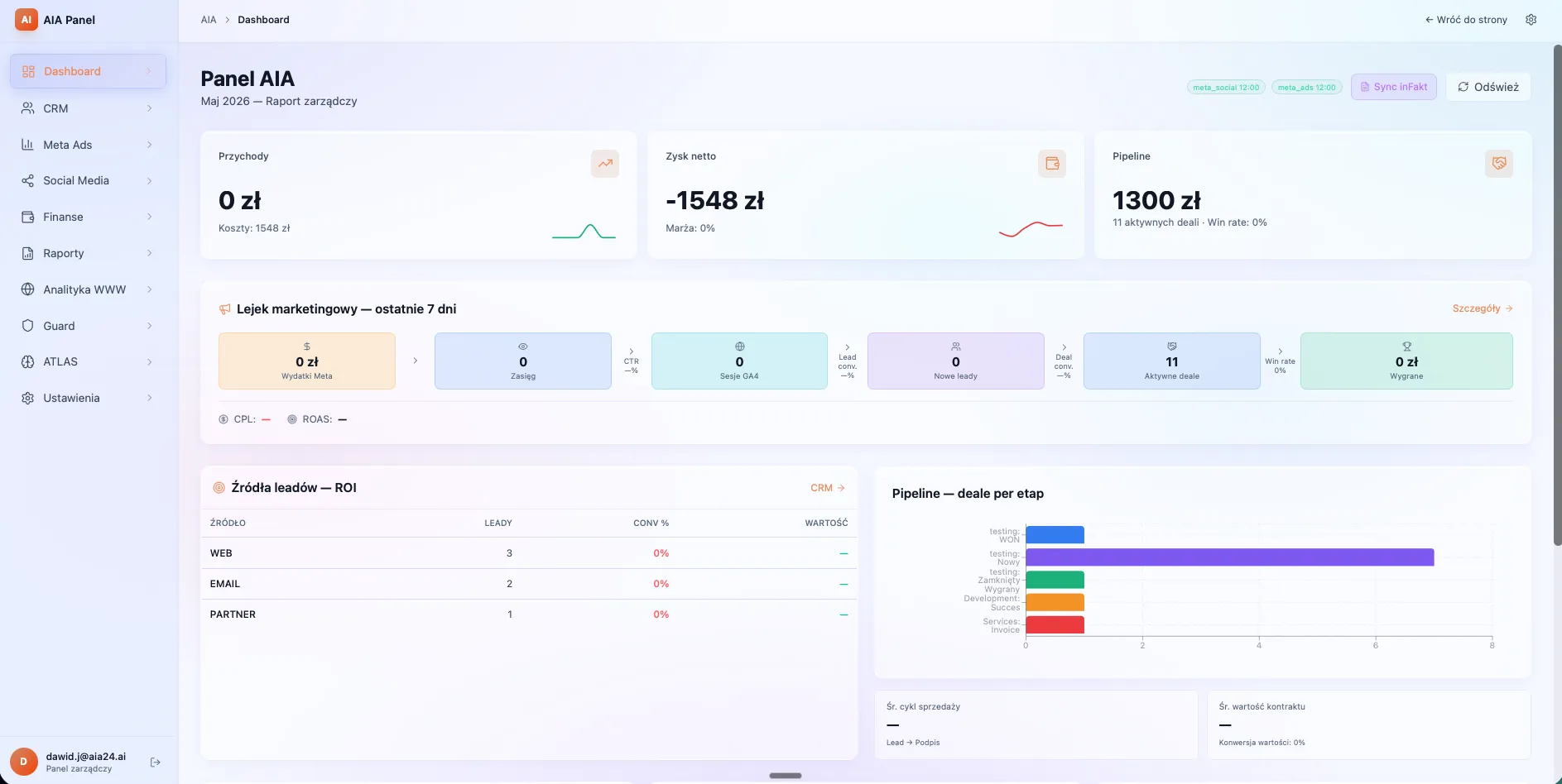 Panel klienta — wewnętrzna aplikacja zbudowana w module Aplikacje