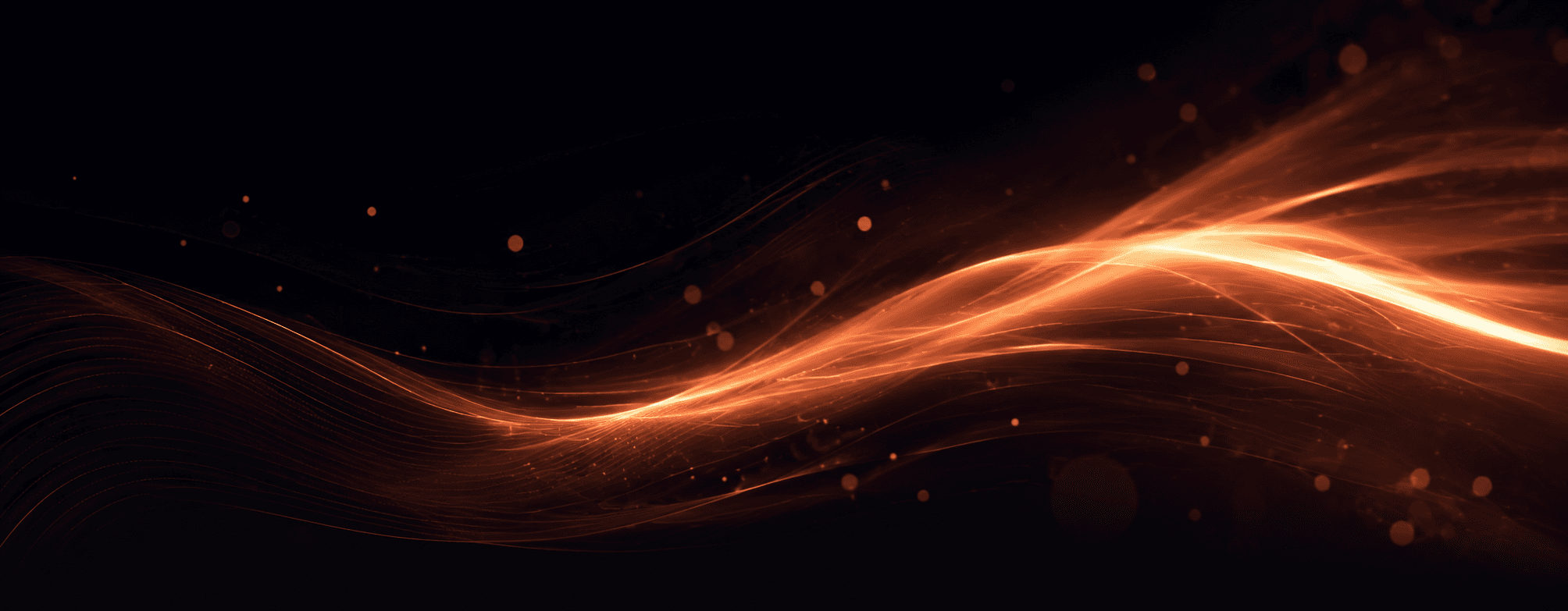 Brand banner z miękkim peach glow — uniwersalna grafika brandowa