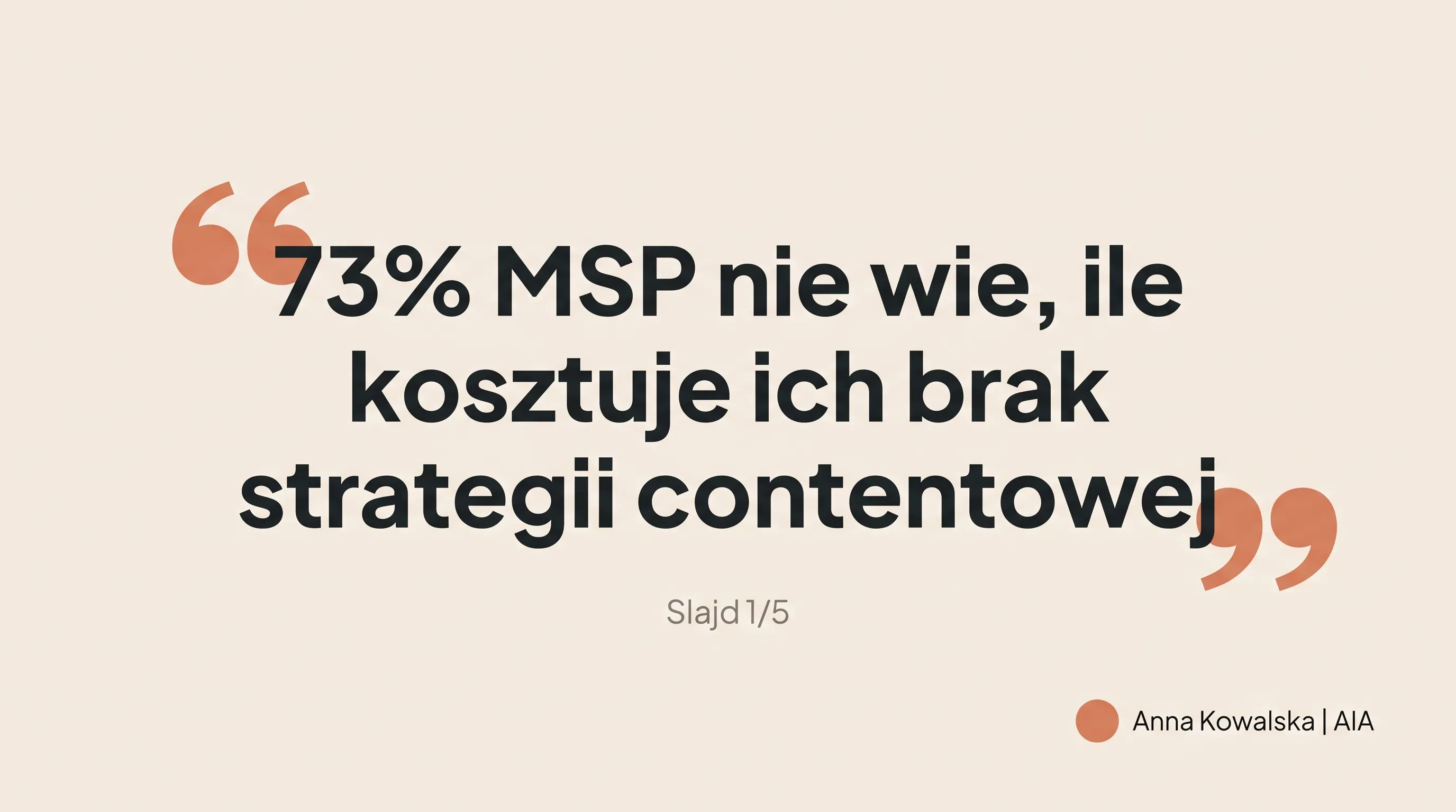 Studio treści ClaudioOS — gotowy artykuł marketingowy na LinkedIn o wdrażaniu AI w MŚP, spójny z identyfikacją marki