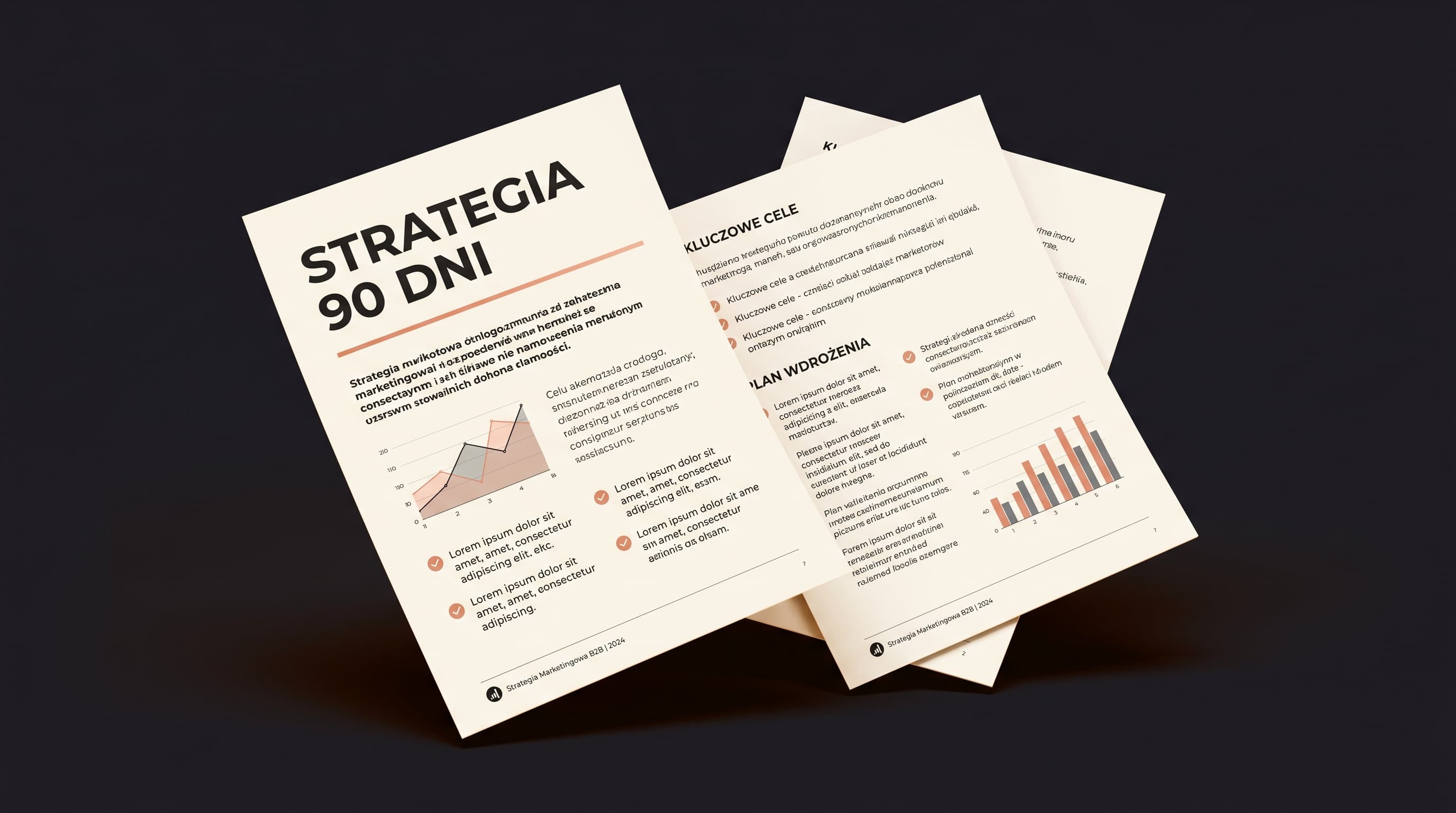 Mockup dokumentu strategii 90 dni